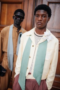 Backstage at Amiri Men's Spring 2024