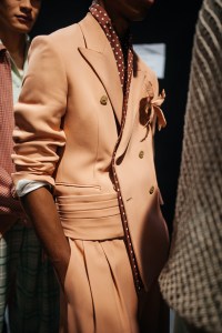 Backstage at Amiri Men's Spring 2024