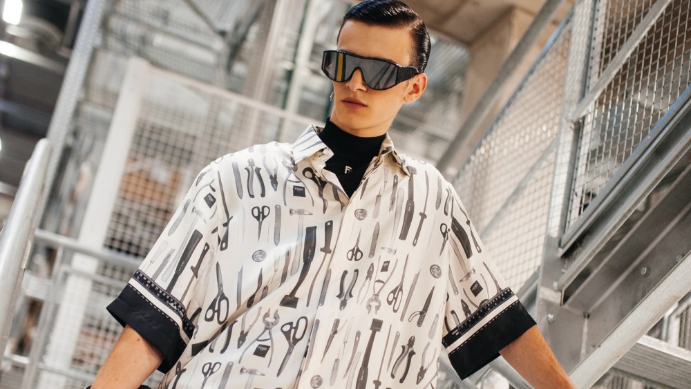 Preview looks from the Fendi men's spring 2024 collection.