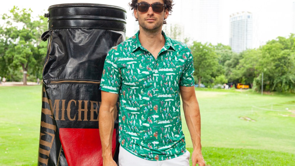 The Criquet polo features artwork from Donald Robertson.