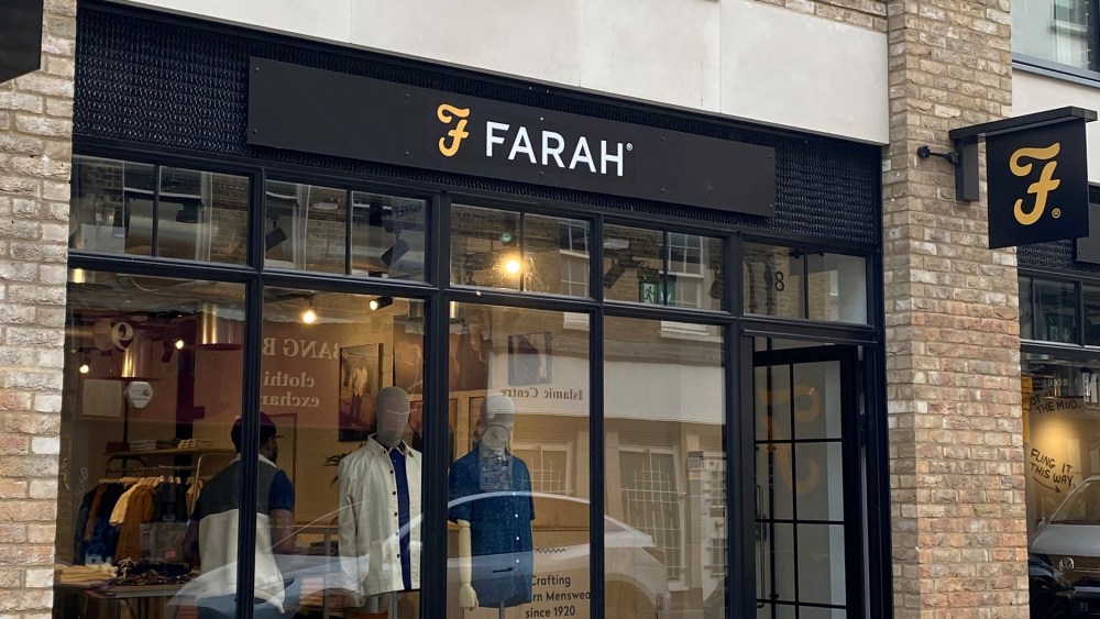 Farah's newly opened Soho store.