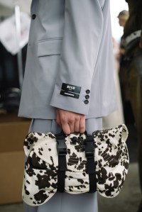 Backstage at MSGM Men’s Spring 2024