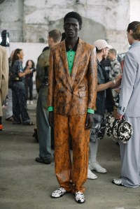 Backstage at MSGM Men’s Spring 2024