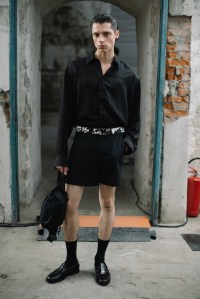 Backstage at MSGM Men’s Spring 2024