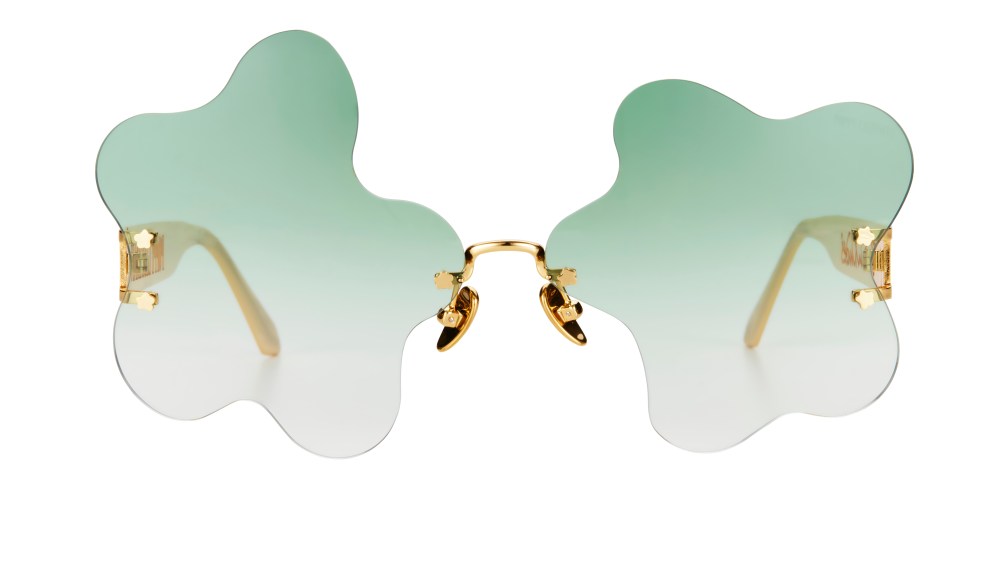 The Floating Flowers sunglasses, which Poppy Lissiman designed in a collaboration with Zandra Rhodes.