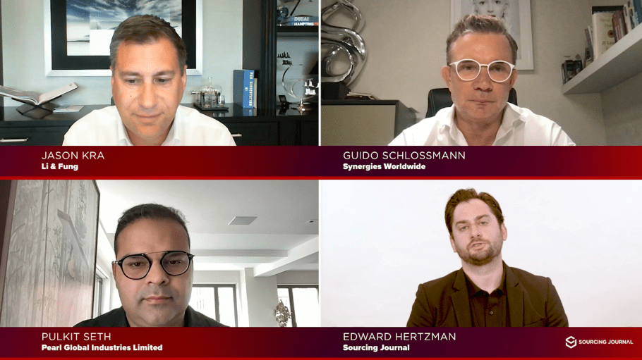 Jason Kra, Guido Schlossmann, Pulkit Seth and Edward Hertzman, founder of Sourcing Journal.