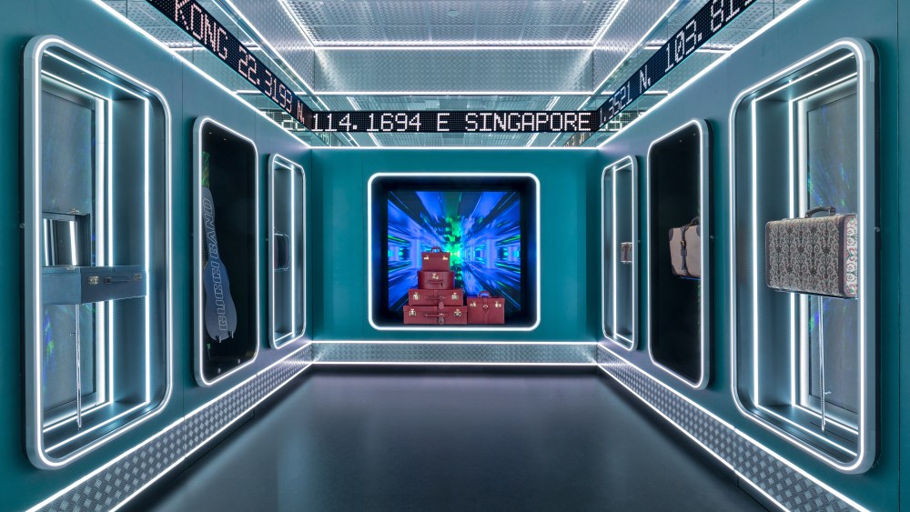 The "Travel" room, part of the Gucci Visions exhibition opening in Florence.