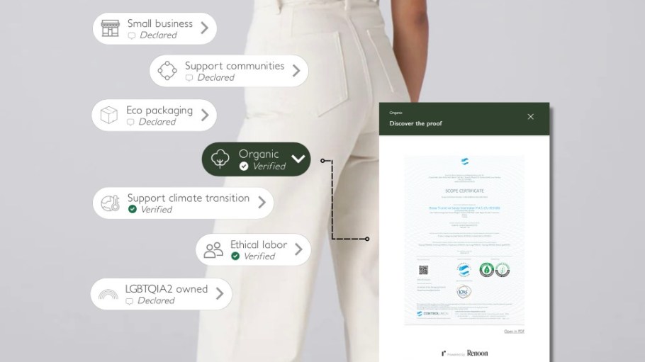 Los Angeles denim label Triarchy is taking its sustainability commitments public with help from a new technology partner.