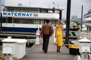 The scene on the ferry to the 2023 Veuve Clicquot Polo Classic.