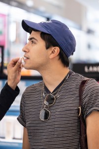 Customers shopping at the Sephora in Century City, Los Angeles.