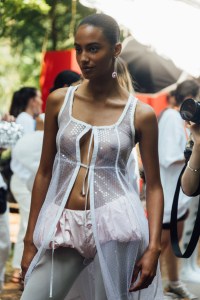 Backstage at Jacquemus RTW Spring 2024