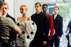 Backstage at Jacquemus RTW Spring 2024