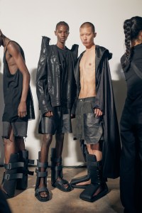 Backstage at Rick Owens Men's Spring 2024