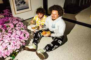 Benny Blanco and Eric Andre at the CHAM Collection 1 Launch and Cocktail Party at the Trousdale Estates on June 10, 2023 in Los Angeles, California.