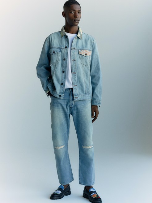 Denham collaborated with the museum on a collection that explores an “East meets West” aesthetic. 