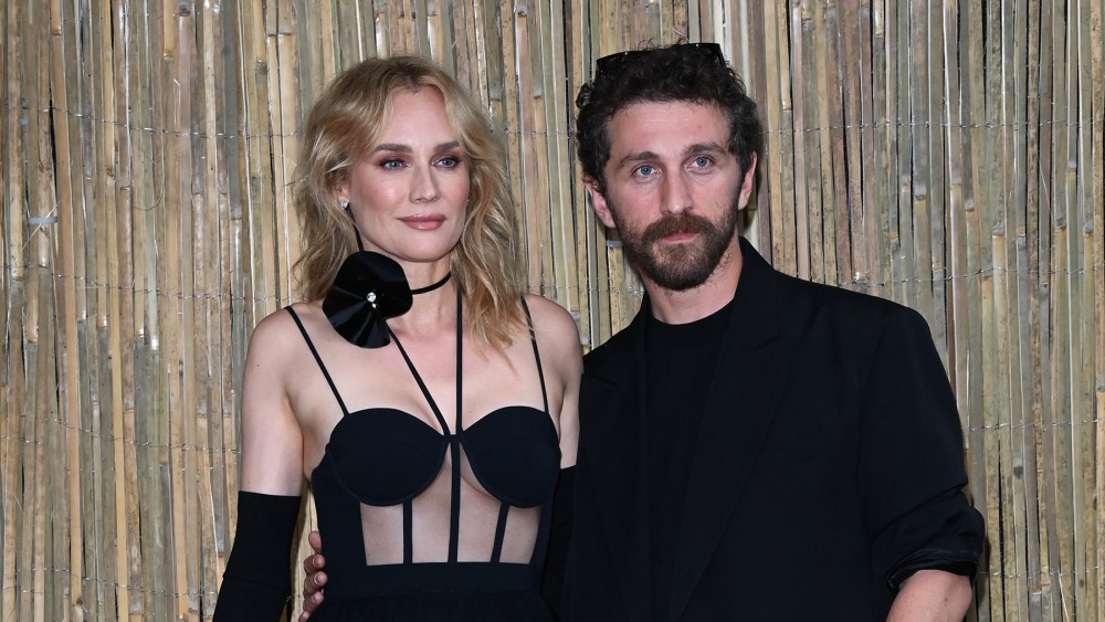 LONDON, ENGLAND - JUNE 27: Diane Kruger and David Koma arrives at The Serpentine Gallery Summer Party 2023 at The Serpentine Gallery on June 27, 2023 in London, England. (Photo by Stuart C. Wilson/Getty Images)