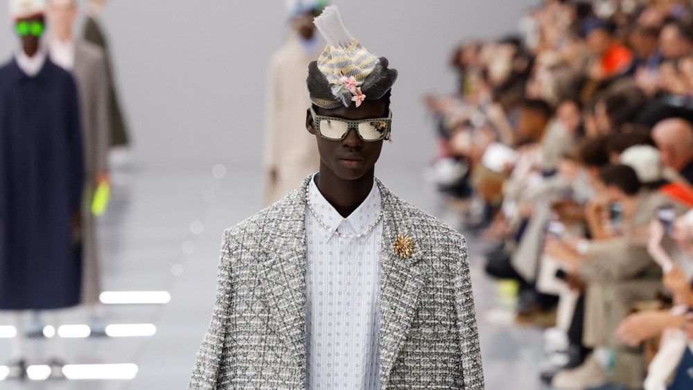 A look from Kim Jones' Dior show.