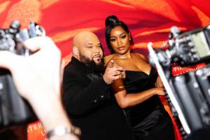 Sergio Hudson and Keke Palmer