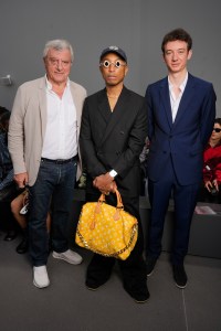 Sidney Toledano, Pharrell Wiliams and Frédéric Arnault