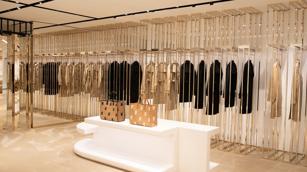 A look inside the reopened Burberry flagship store on New Bond Street.