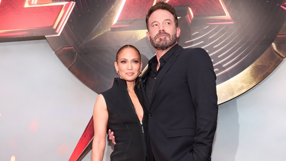 Jennifer Lopez and Ben Affleck at the premiere of "The Flash" held at TCL Chinese Theatre IMAX on June 12, 2023 in Los Angeles, California.