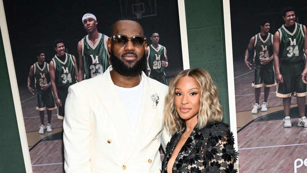 LeBron James and Savannah James at the premiere of "Shooting Stars" held on May 31, 2023 in Los Angeles, California.