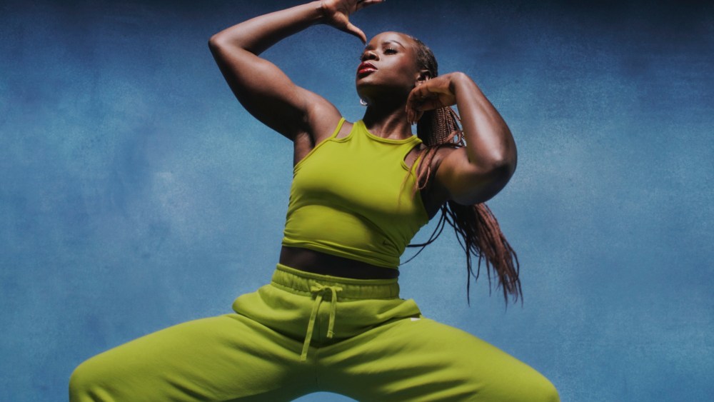 Tunde Oyeneyin, Peloton instructor and makeup artist, part of Nike's Boundless Expression campaign this spring. The brand is continuing to evolve its women's categories with the launch of the Nike Well Collective.