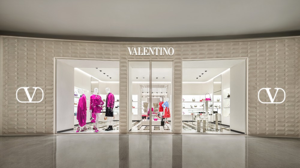 Valentino's revamped Plaza 66 store.