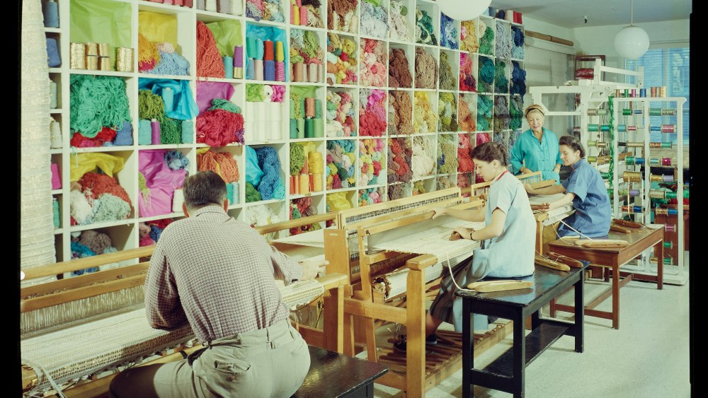 Dorothy Liebes Studio, New York City, ca. 1957; Dorothy Liebes Papers, Archives of American Art, Smithsonian Institution