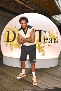 LONDON, ENGLAND - JULY 08: AJ Tracey attends the Dior Tears pop-up launch party on July 8, 2023 in London, England. Pic Credit: Dave Benett