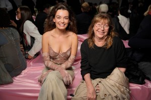 Emma Mackey and Jane Birkin in front row at Acne Studios RTW Spring 2023.