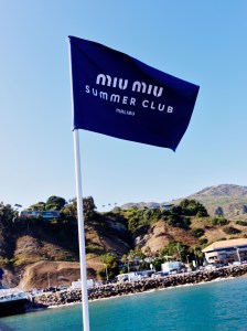 The scene  at the Miu Miu Summer Club