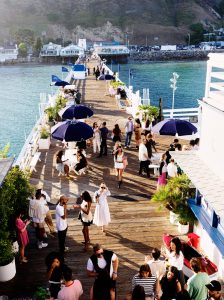 The scene  at the Miu Miu Summer Club