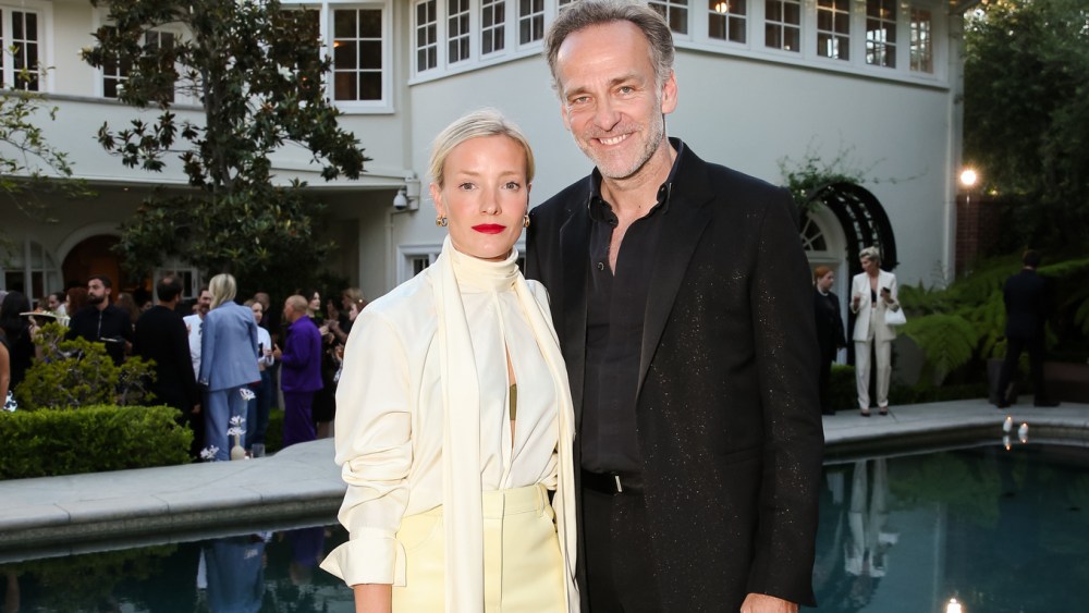 Kate Foley with Givenchy CEO Renaud De Lesquen