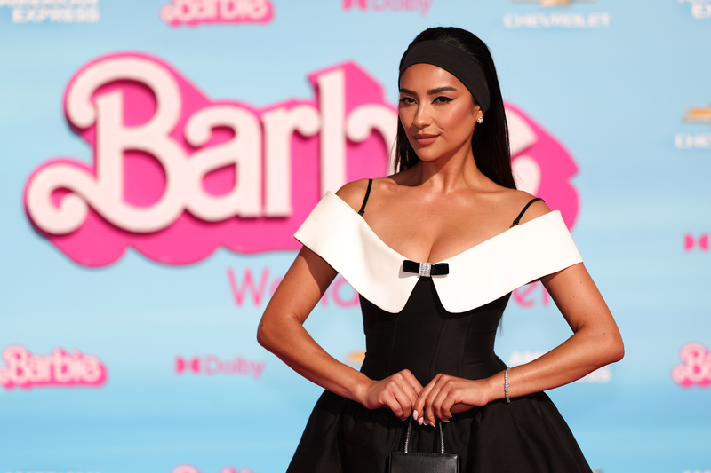 Shay Mitchell at the "Barbie" premiere on July 9 in Los Angeles.