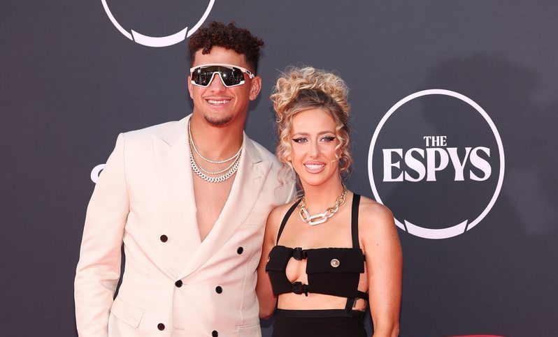 Patrick and Brittany Mahomes at the 2023 ESPYs on July 12 in Los Angeles.