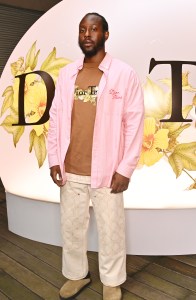 LONDON, ENGLAND - JULY 08: Caleb Femi attends the Dior Tears pop-up launch party on July 8, 2023 in London, England. Pic Credit: Dave Benett