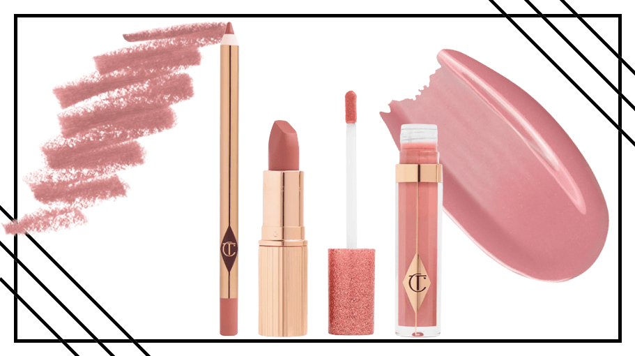 assorted lip products and swatches