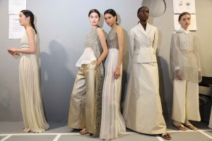 Backstage at Christian Dior Couture Fall 2023