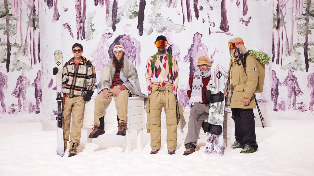 Looks from the Dior men's ski capsule collection.