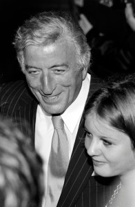Tony Bennett with his granddaughter at the MTV Video Music Awards at Radio City Music Hall in New York City in 1996.