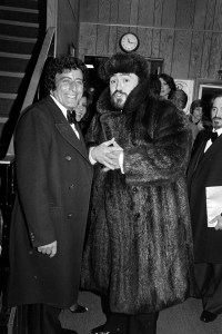 Tony Bennett and Luciano Pavarotti at a fundraising event in 1981.