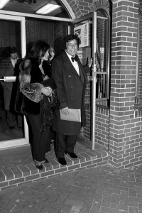 Tony Bennett attends a fundraising event, including a performance recorded for television, at Ford's Theatre in Washington, D.C. in 1981.