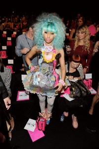 Nicki Minaj attends Betsey Johnson's Spring RTW 2012 runway show.