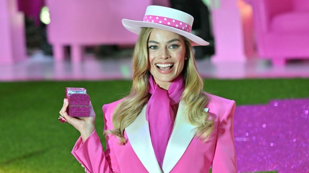Margot Robbie attends the premiere of "Barbie" in Seoul on July 2.