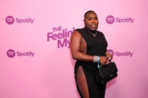 Saucy Santana attends Spotify Presents: The Feelin’ Myself Fashion Show in 2023.