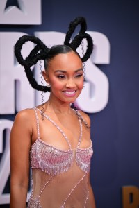 Leigh-Anne Pinnock arrives to the BET Awards in 2023.