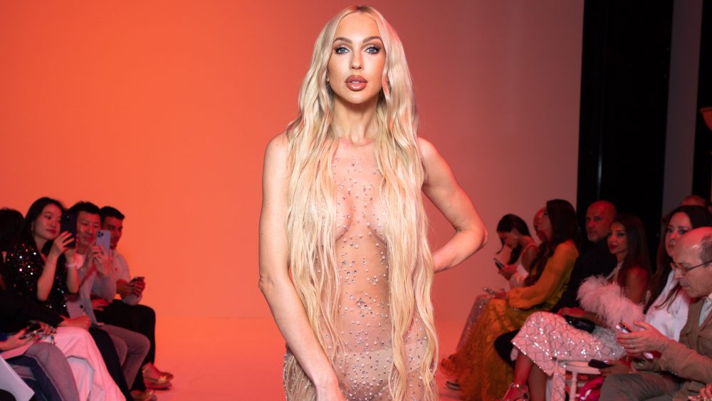Christine Quinn at the Georges Hobeika haute couture fall 2023 show on July 3 in Paris.