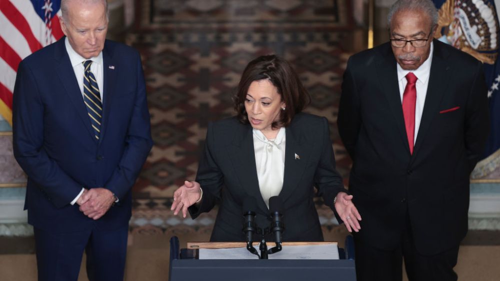 Kamala Harris, Joe Biden, Reverend Wheeler Parker Jr., Emmett Till, Mamie Till-Mobley