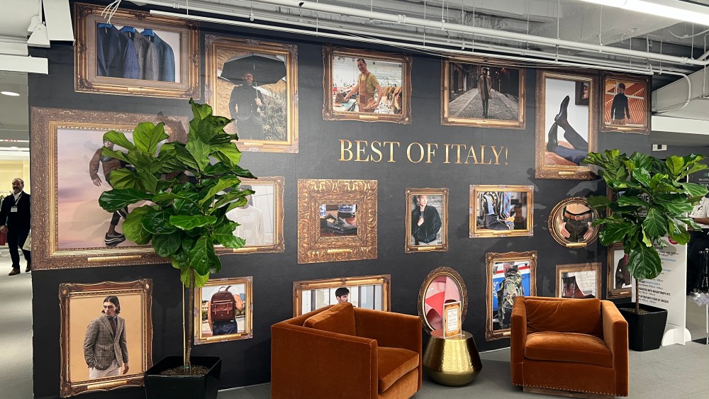The scene at the ITA-supported Italian areas at the most recent Chicago Collective menswear trade show.